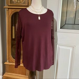 APT 9 Size XL Burgundy Blouse